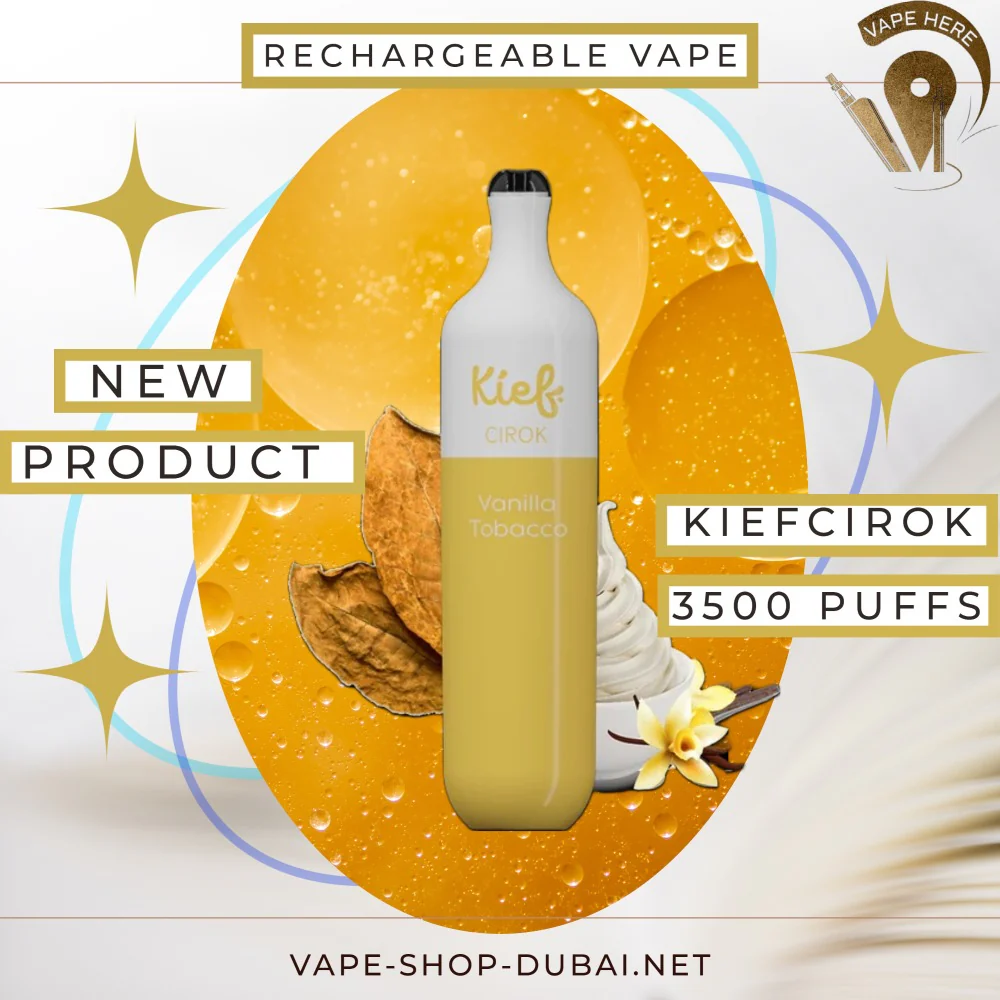 KIEF CIROK 3500 PUFFS DISPOSABLE VAPE (RECHARGEABLE) - Image 8