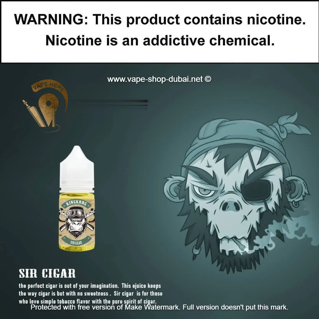 King Kong - Sir Cigar 30ml Saltnic - Image 3
