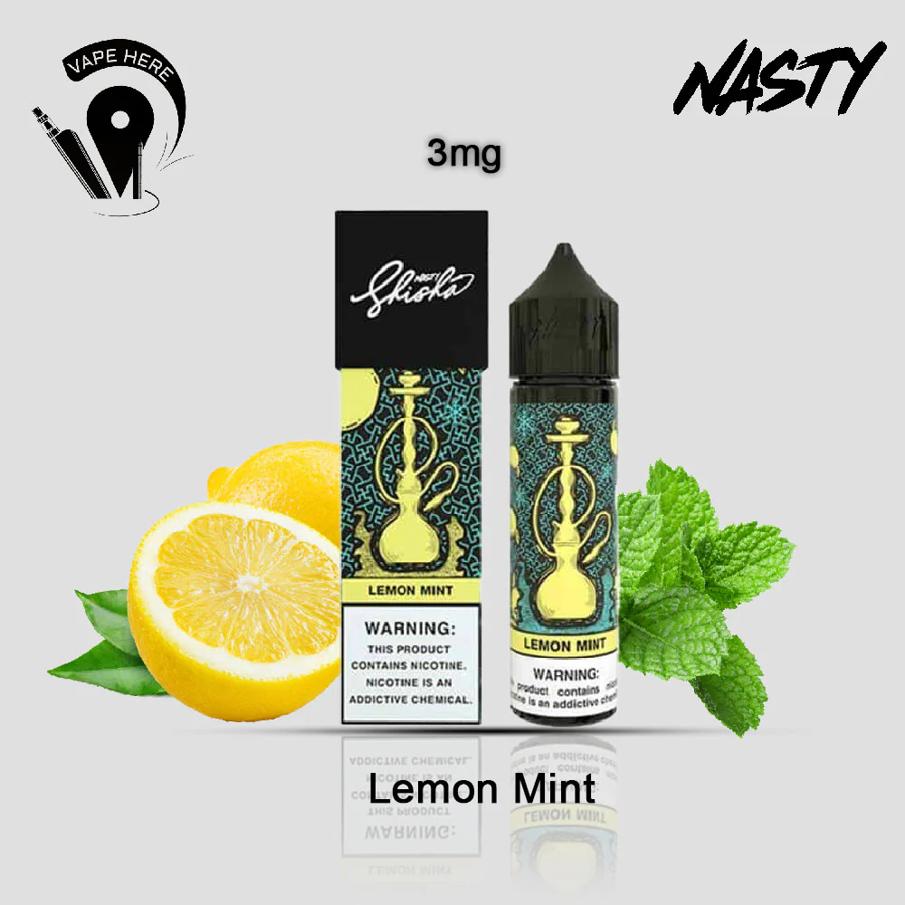 Lemon Mint Nasty Shisha - E-Liquids 60ml - Image 3