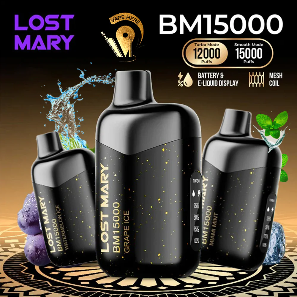 LOST MARY 15K Puffs Disposable Vape BM15000 TURBO 50mg