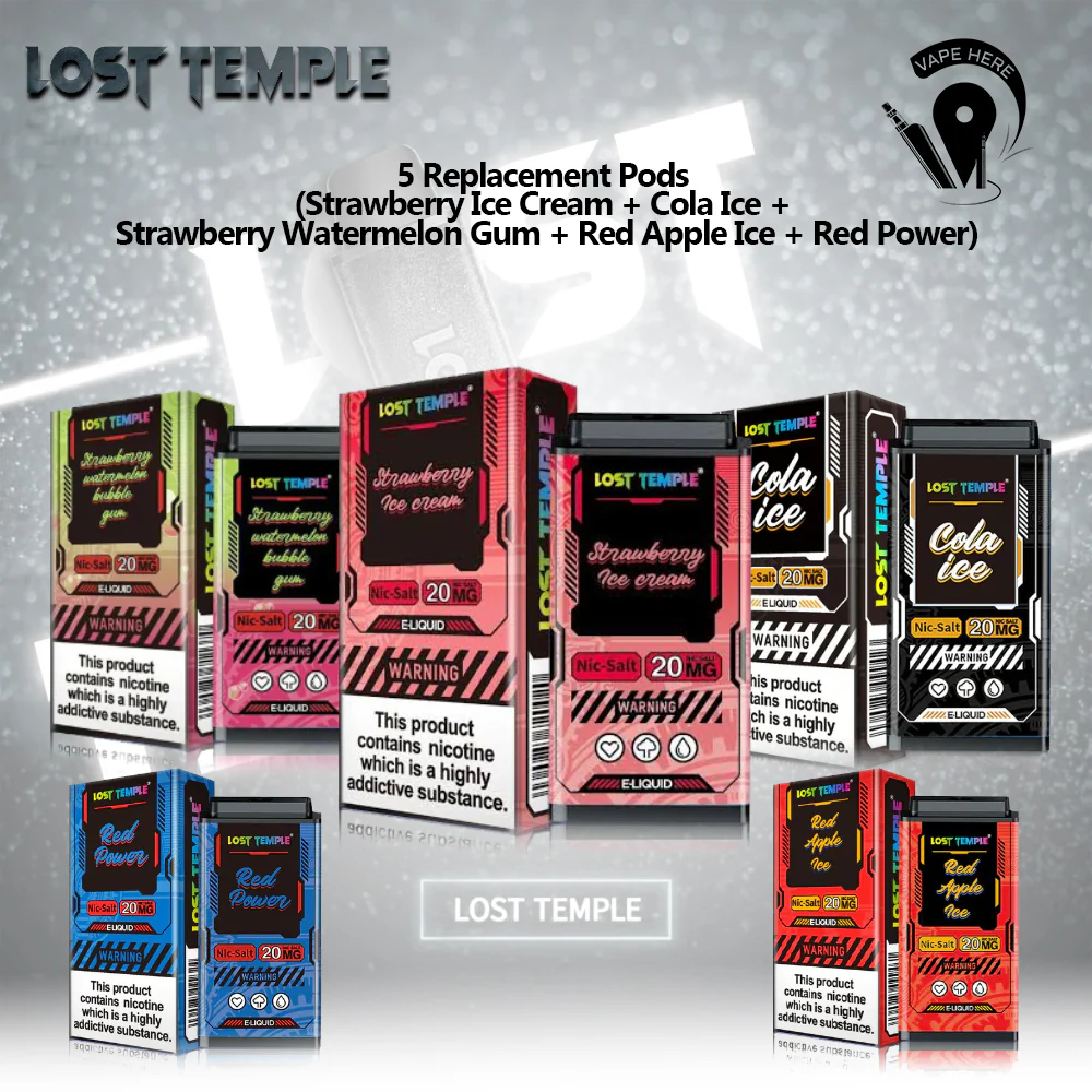 LOST TEMPLE Bundle Offer (Device + 5 Pods 3500 Puffs Each) - Image 10