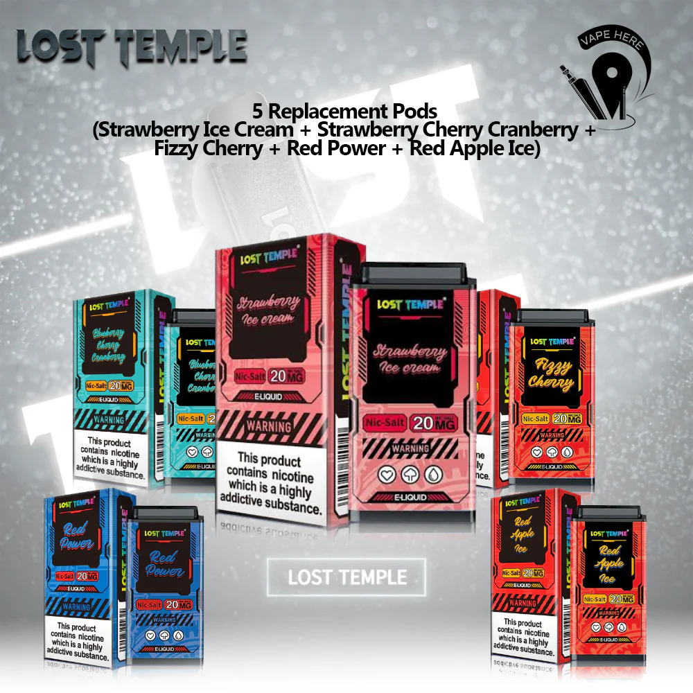 LOST TEMPLE Bundle Offer (Device + 5 Pods 3500 Puffs Each) - Image 12