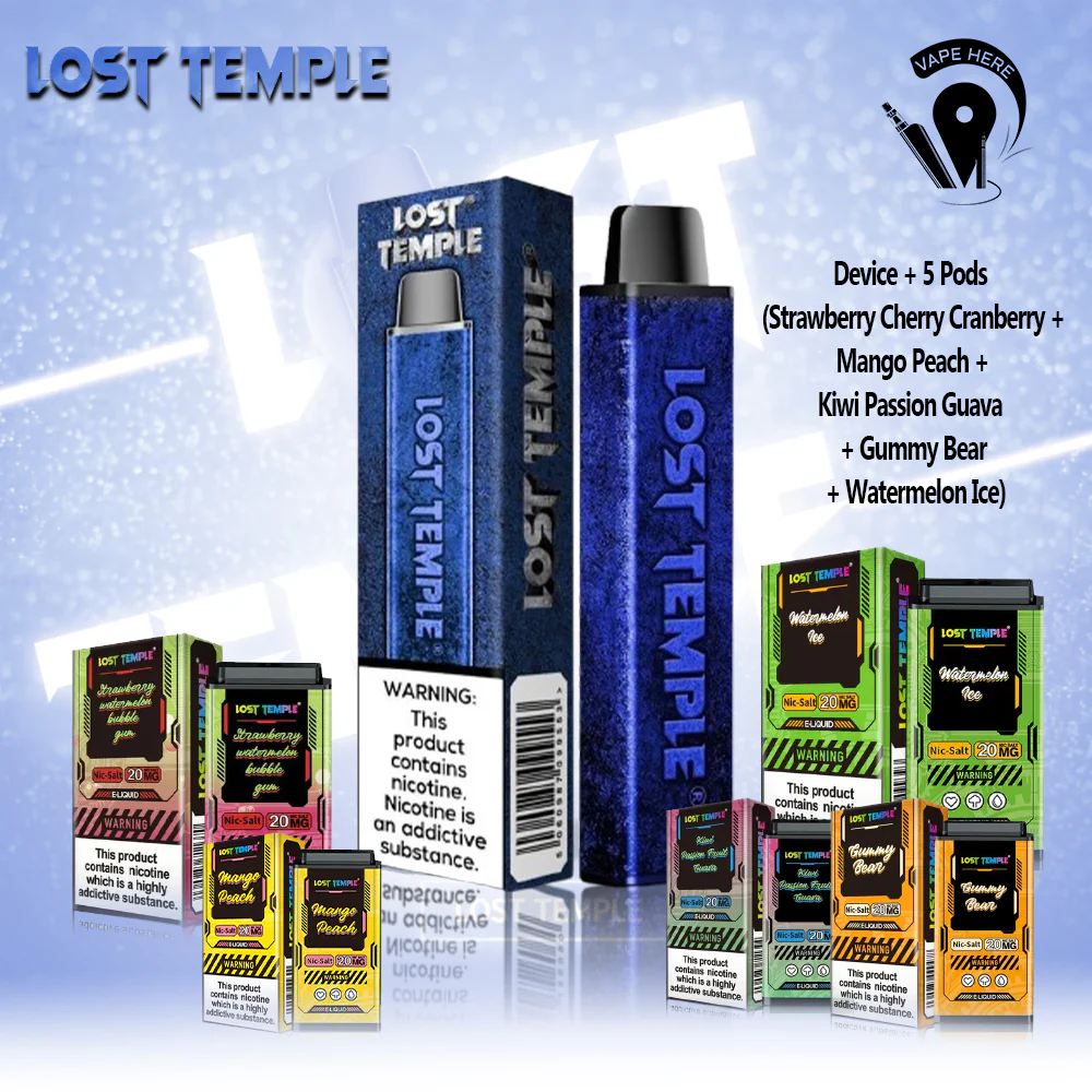 LOST TEMPLE Bundle Offer (Device + 5 Pods 3500 Puffs Each) - Image 3
