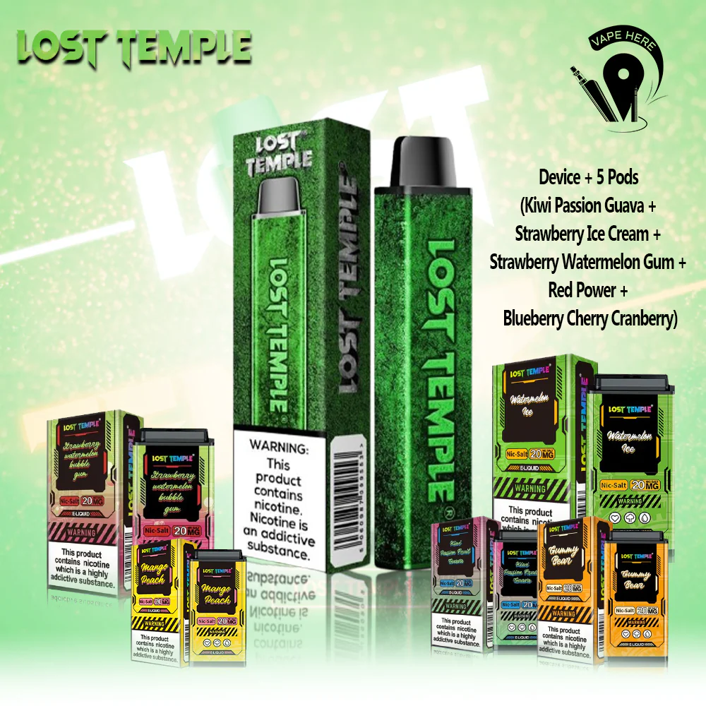 LOST TEMPLE Bundle Offer (Device + 5 Pods 3500 Puffs Each) - Image 5