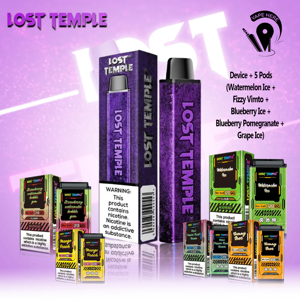 LOST TEMPLE Bundle Offer (Device + 5 Pods 3500 Puffs Each) - Image 6
