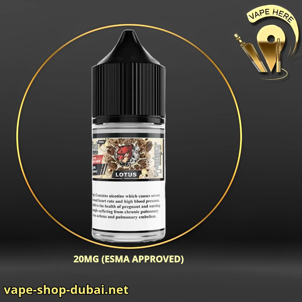 Lotus Cheesecake Saltnic - Dr Vapes (Desserts Series) - Image 2