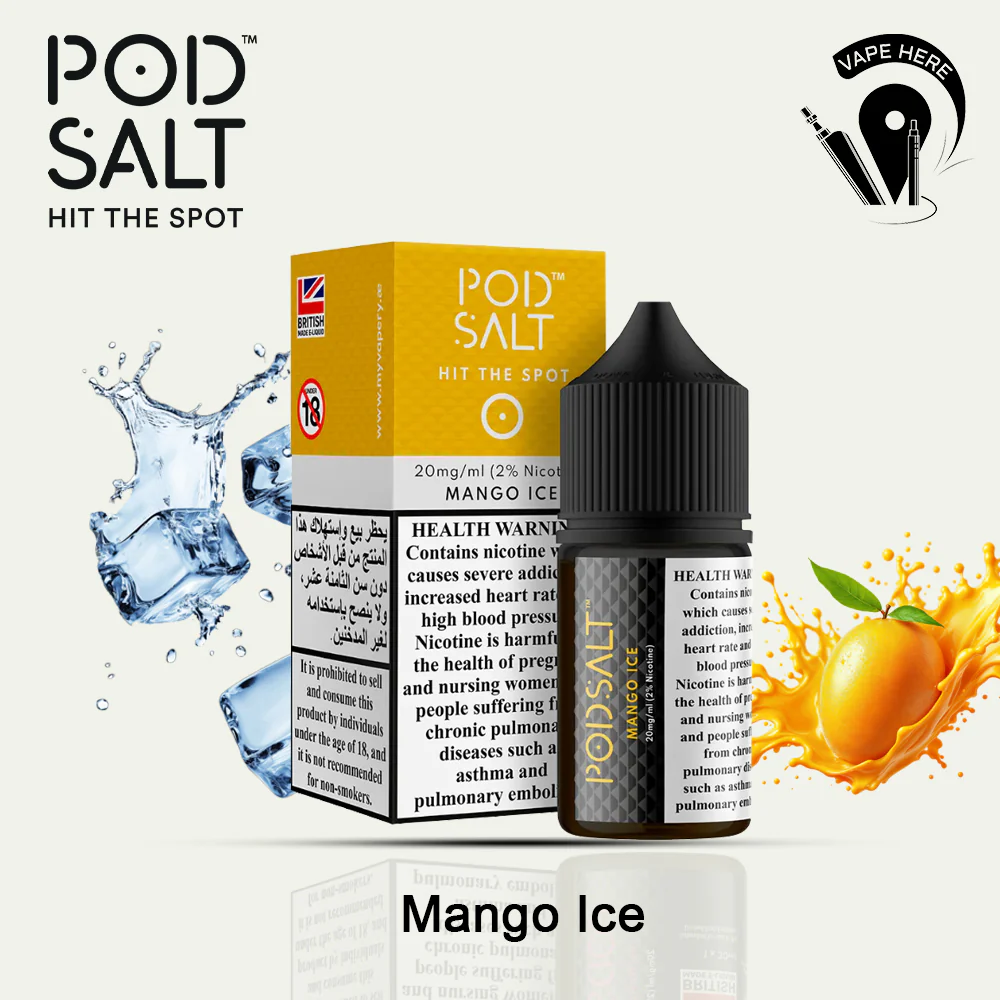 Pod Salt Mango Ice - NicSalt - Image 3