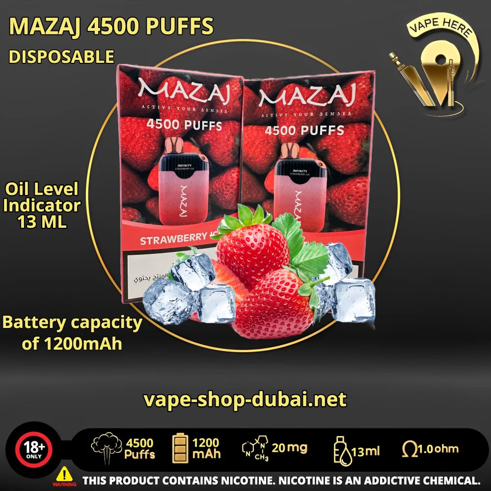 MAZAJ INFINITY 4500 PUFFS DISPOSABLE VAPE - Image 9