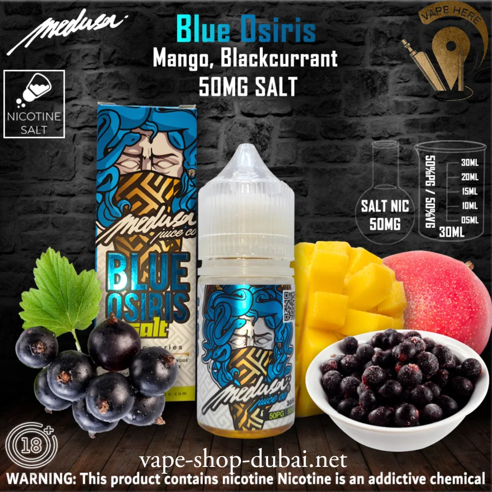 MEDUSA JUICE BLUE OSIRIS SALTNIC 30ML - CLASSIC SERIES