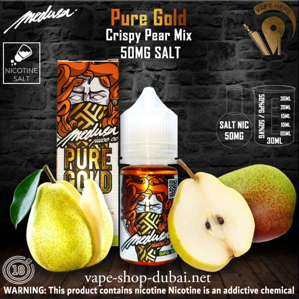 MEDUSA JUICE PURE GOLD SALTNIC 30ML - CLASSIC SERIES