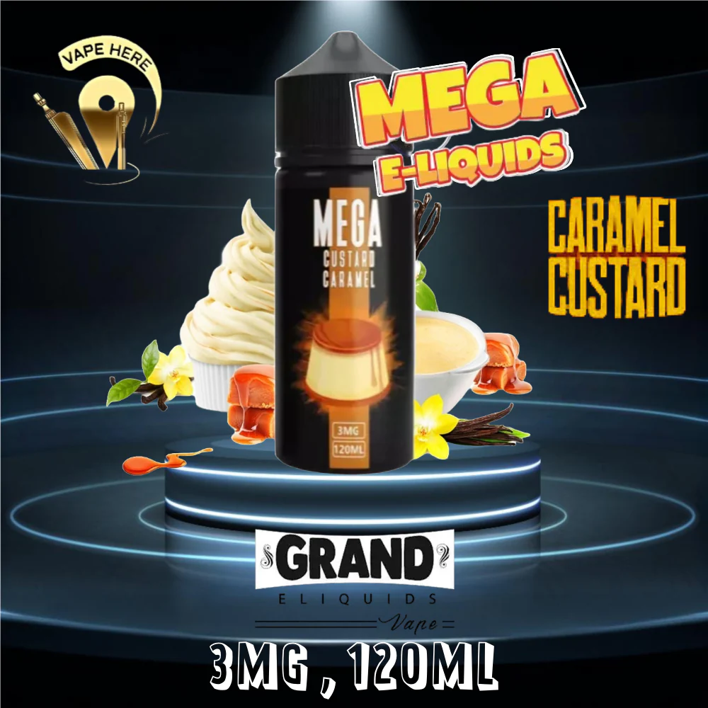 MEGA CUSTARD CARAMEL 60ML E-LIQUID -GRAND E-LIQUID - Image 2