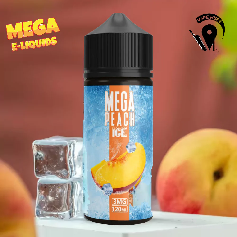 Mega Peach Ice 60ml E Liquid - Grand E-Liquid - Image 2