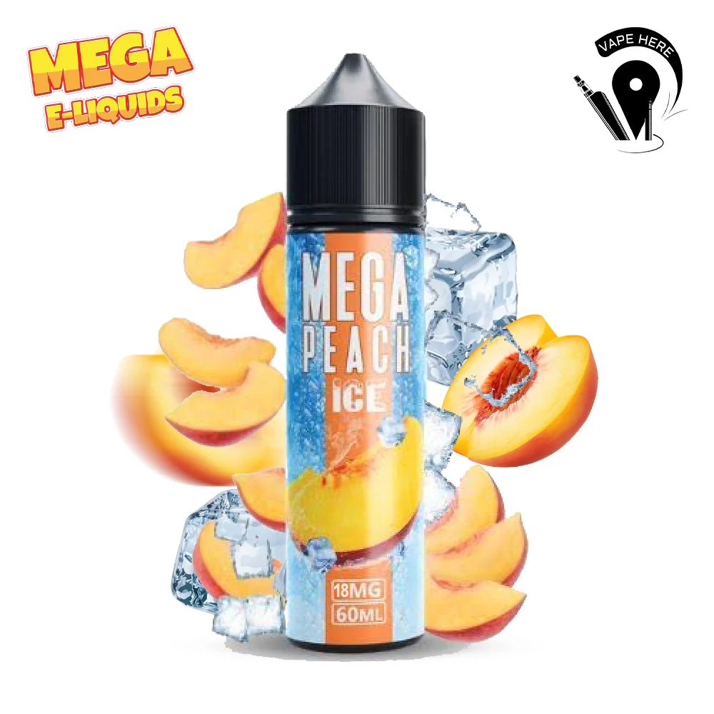 Mega Peach Ice 60ml E Liquid - Grand E-Liquid - Image 4
