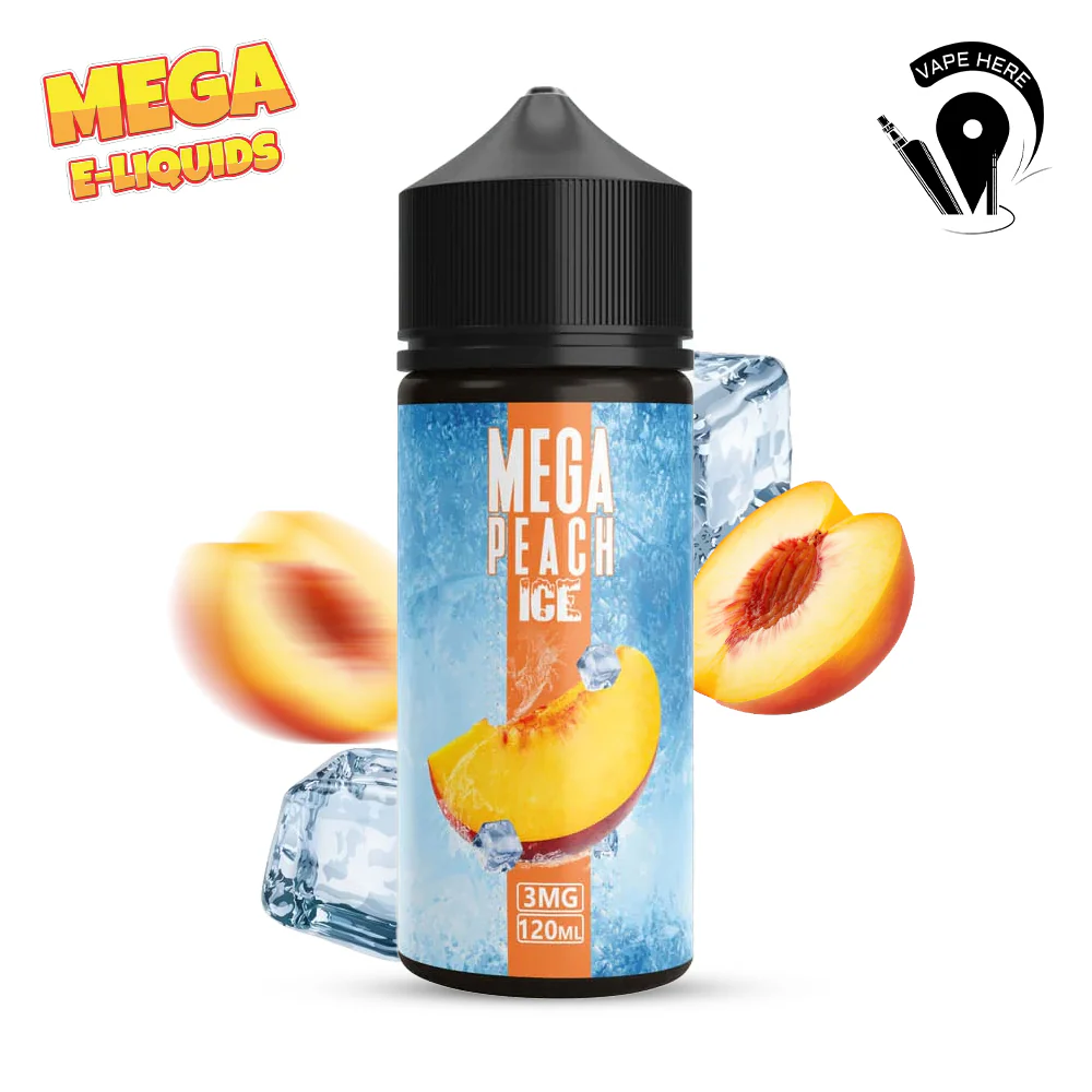 Mega Peach Ice 60ml E Liquid - Grand E-Liquid - Image 6