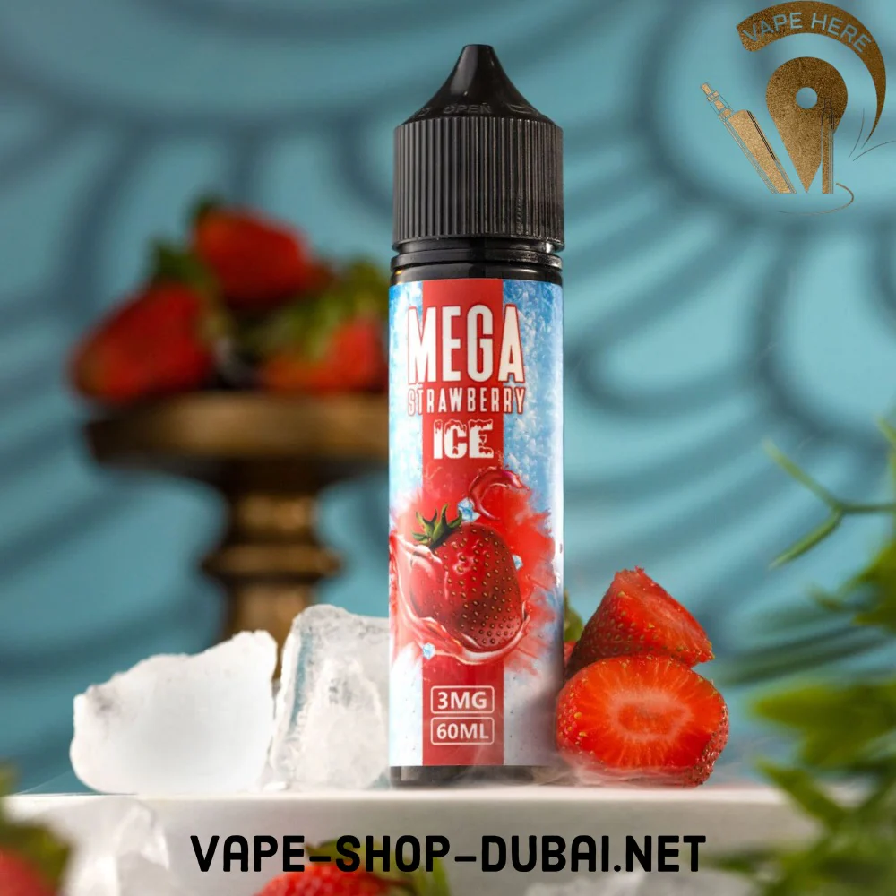 MEGA STRAWBERRY ICE 60ML E-LIQUID -GRAND E-LIQUID