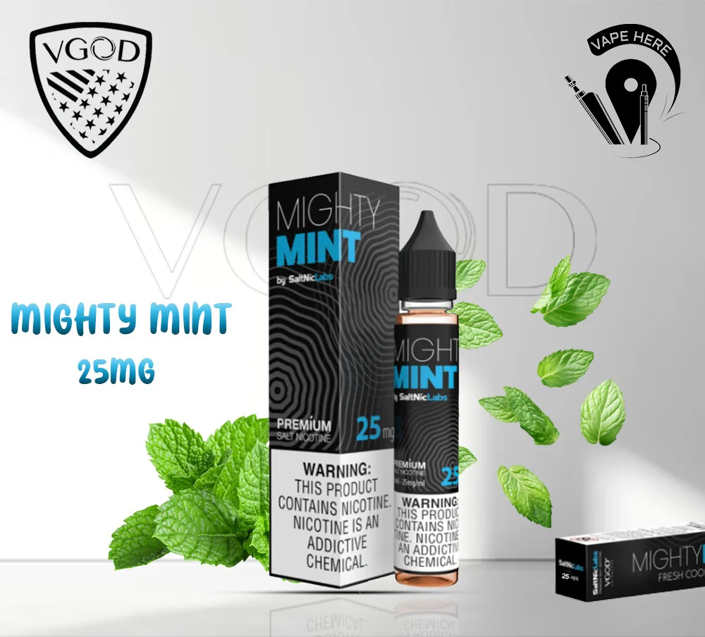VGOD Mighty Mint Nic Salts - 30ml - Image 3