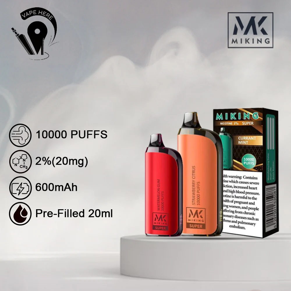 Miking Super 10000 Puffs Disposable Vape 20mg Nicotine - Image 2