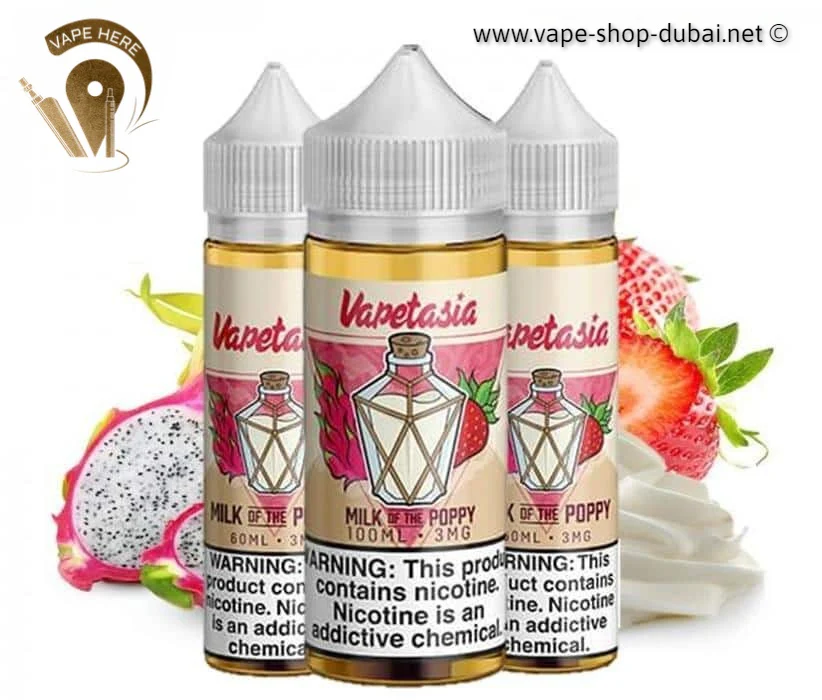 Milk of the Poppy E liquid by Vapetasia