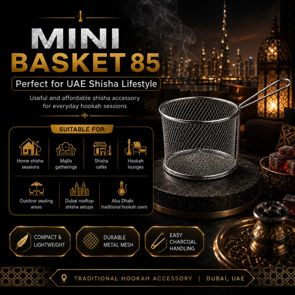 MINI BASKET - Metal Shisha Charcoal Basket - Image 2