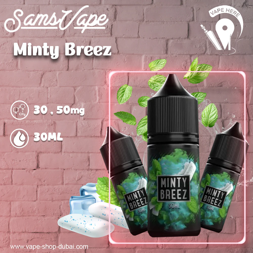 Minty Breeze Saltnic By Sam Vapes