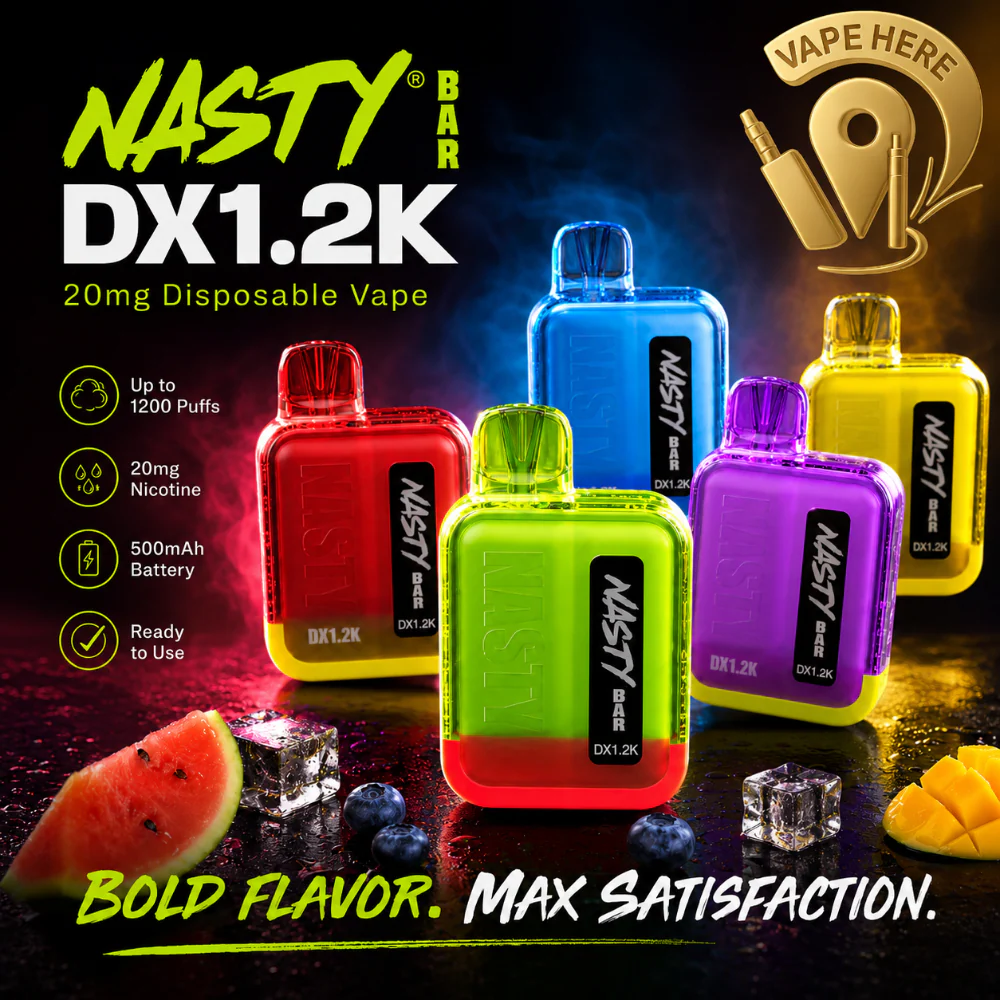 Nasty Bar DX1.2K Puffs 20mg Disposable Vape - Image 2