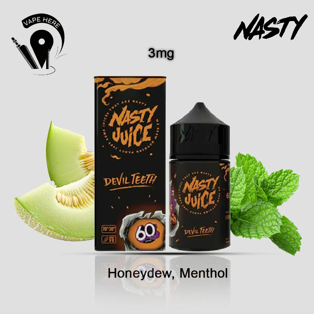 Devil Teeth ( Honeydew ) - Nasty E-Liquids 60ml - Image 3