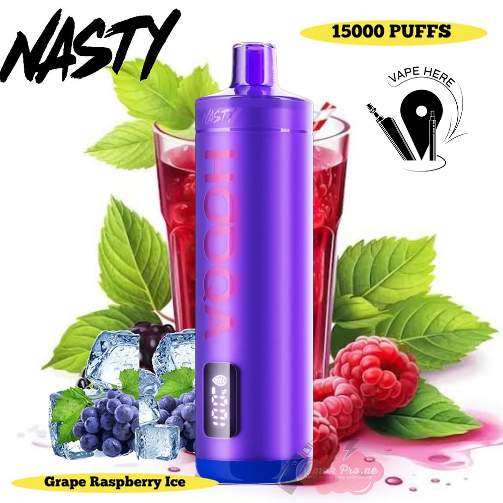 NASTY HOOQA DF15KI 15000 PUFFS SHISHA DISPOSABLE VAPE - Image 3