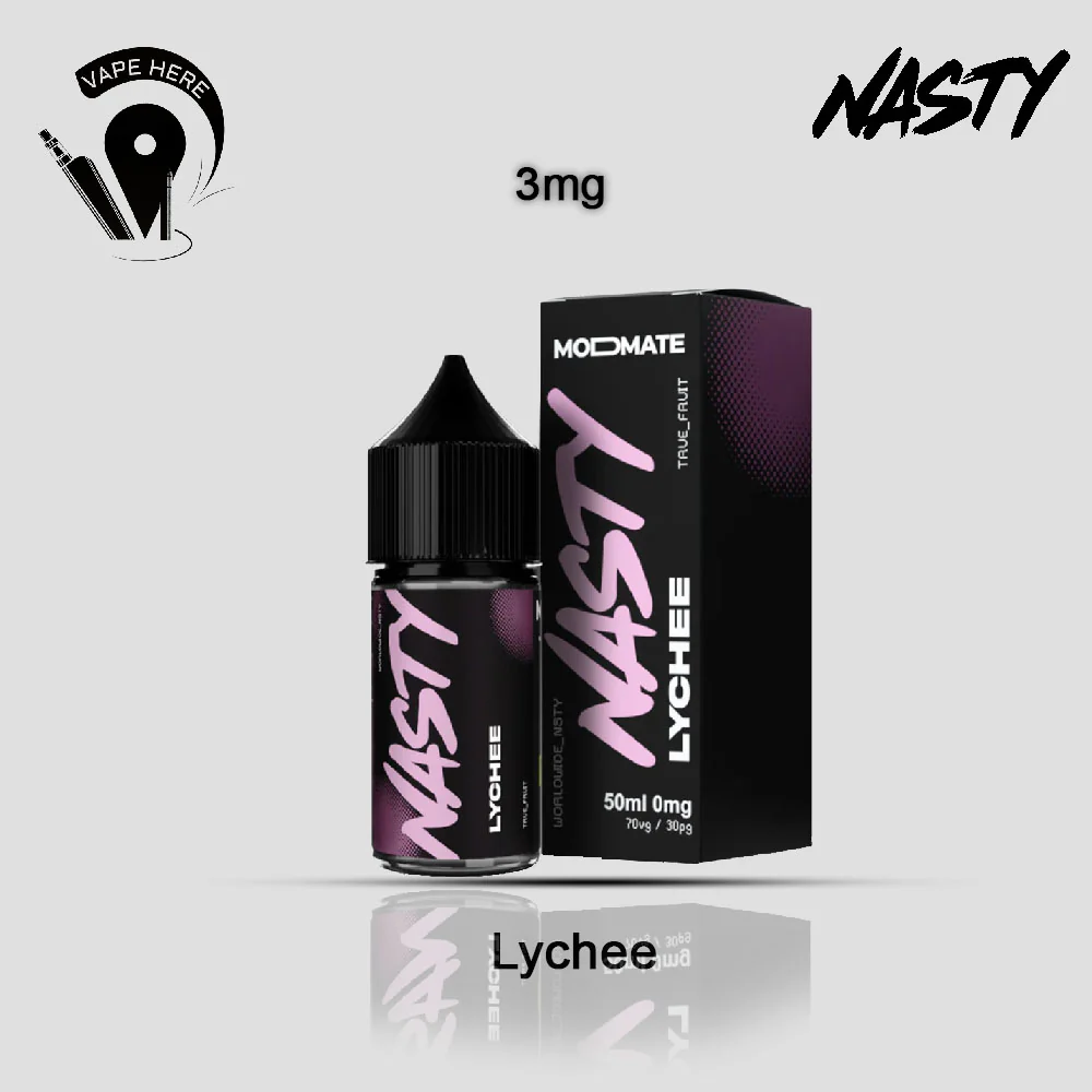 LYCHEE NASTY MODMATE E-Liquids 60ml - Image 3