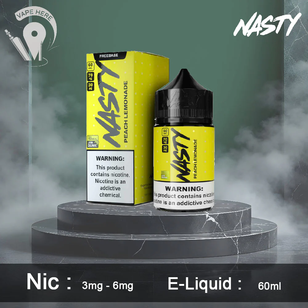 PEACH LEMONADE NASTY MODMATE E-Liquids 60ml - Image 2