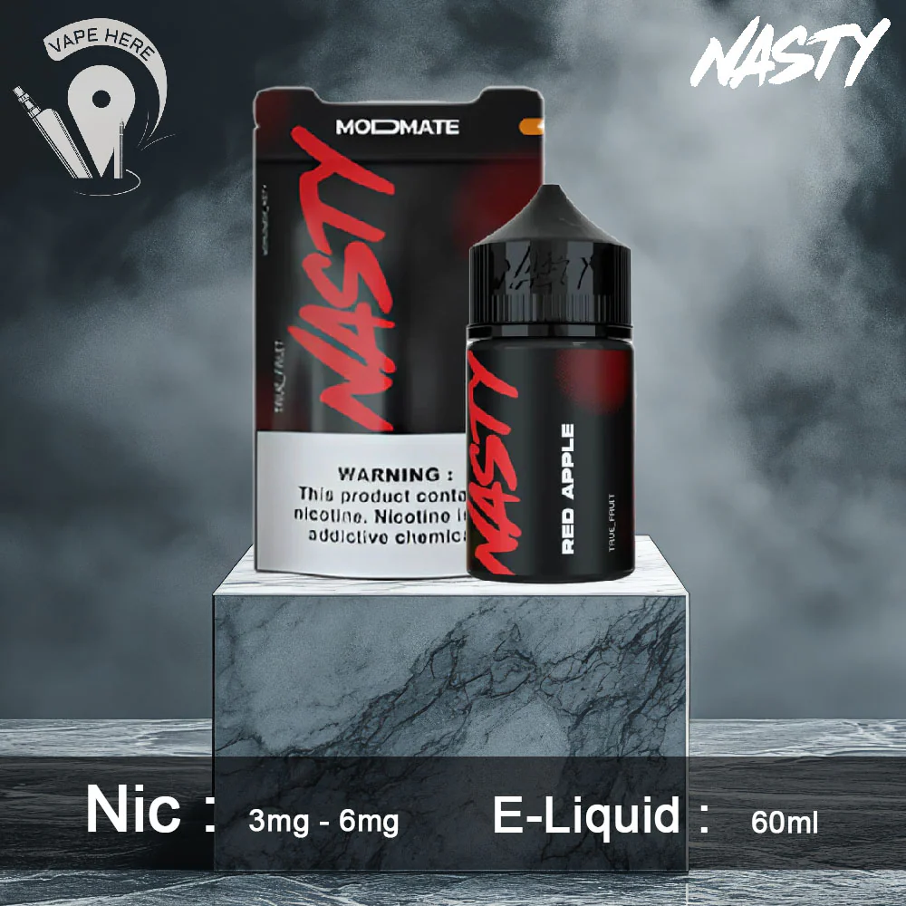 RED APPLE E NASTY MODMATE E-Liquids 60ml - Image 2