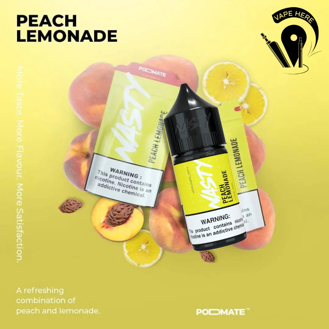 PEACH LEMONADE - NASTY PODMATE SaltNic 30ml