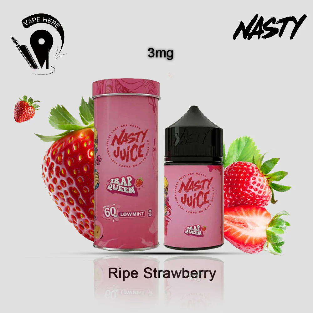 Trap Queen ( Strawberry ) - Nasty E-Liquids 60ml - Image 3