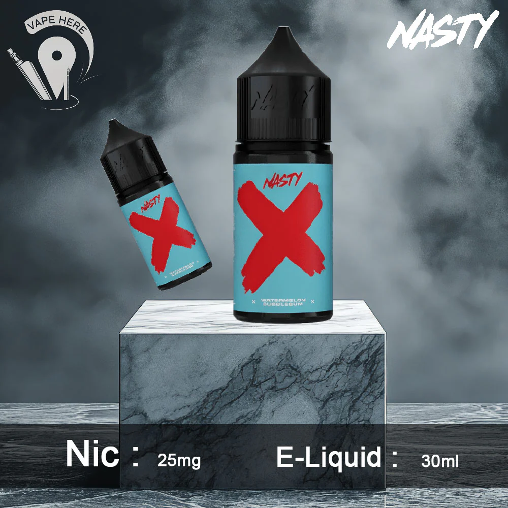 WATERMELON BUBBLEGUM X SERIES - Nasty SaltNic 30ml - Image 2