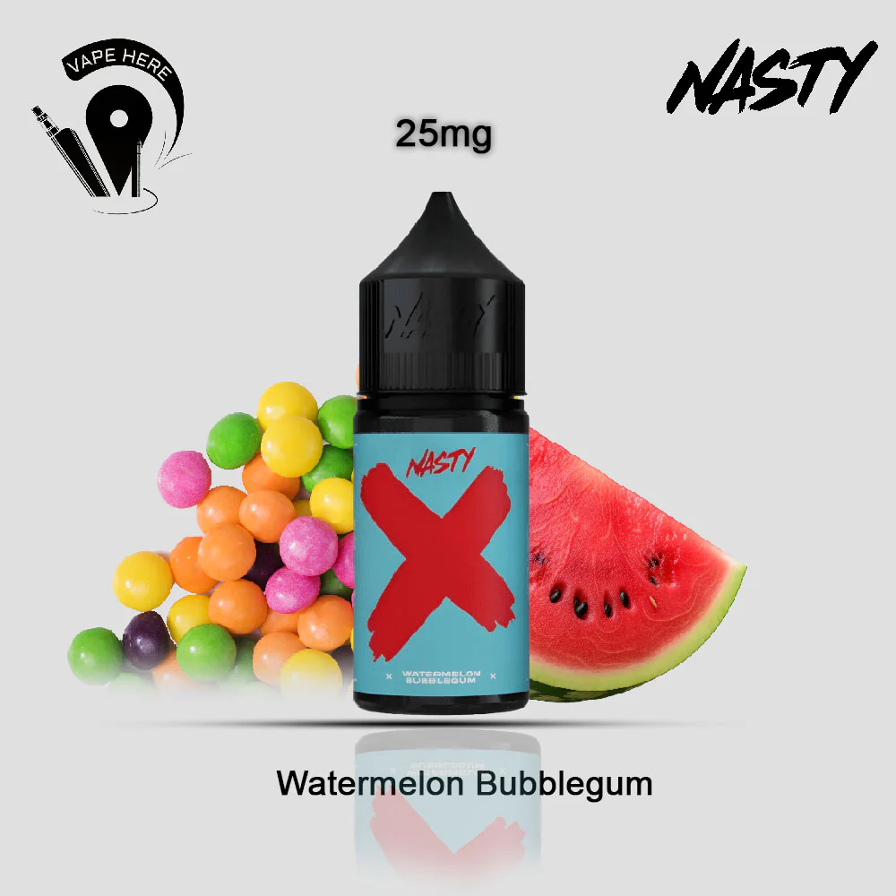 WATERMELON BUBBLEGUM X SERIES - Nasty SaltNic 30ml - Image 3