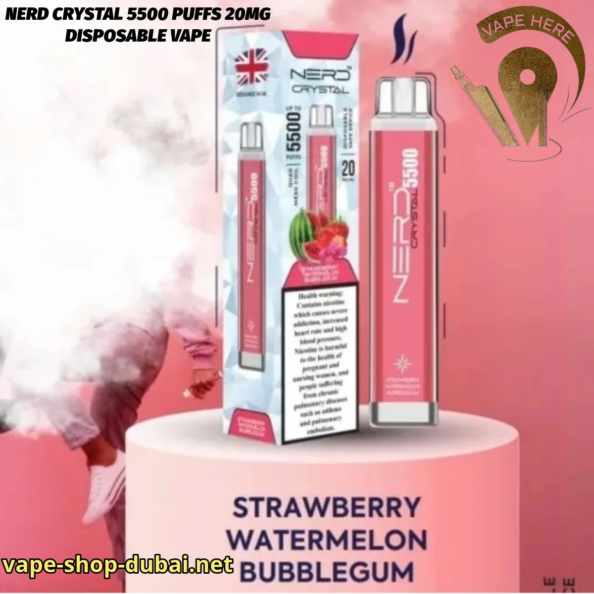 NERD CRYSTAL 5500 PUFFS 20MG DISPOSABLE VAPE - Image 15