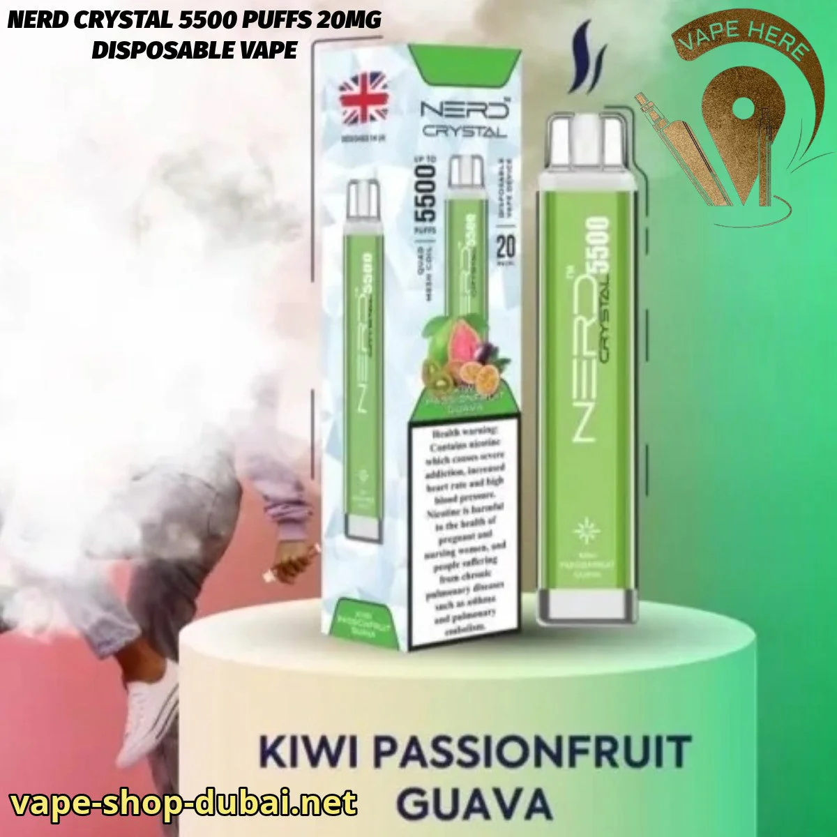 NERD CRYSTAL 5500 PUFFS 20MG DISPOSABLE VAPE - Image 9