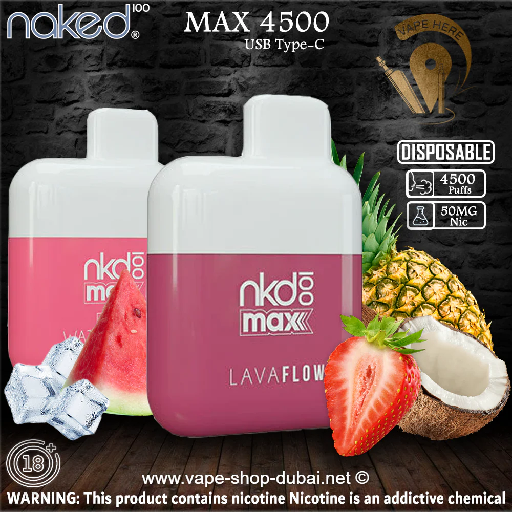 Naked 100 Max Disposable Vape (4500 Puffs - 50 mg) - Image 6