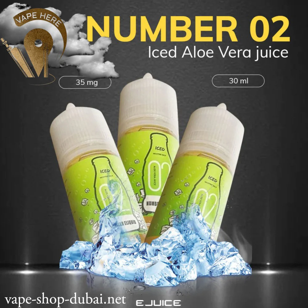 Numbers - Number 02 Iced Aloe Vera Juice SALT NIC 30 ml