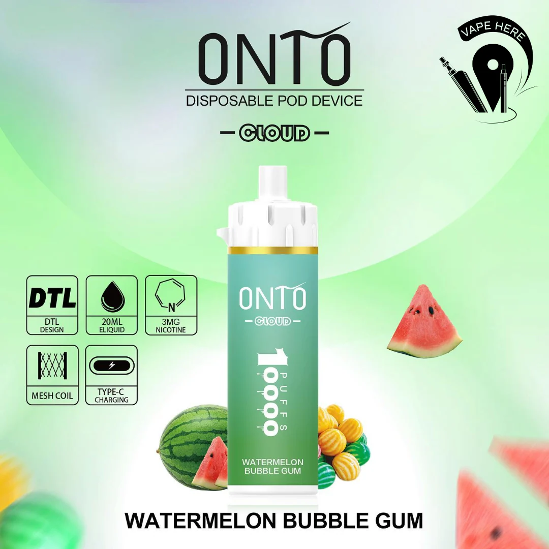 ONTO CLOUD DTL 10000 PUFFS Shisha Disposable Vape - Image 11