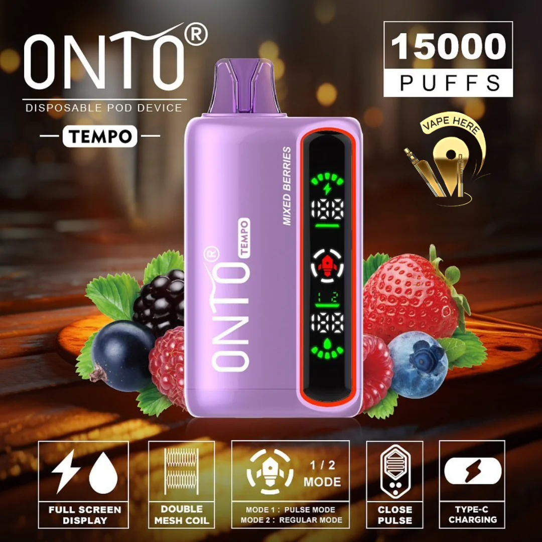 ONTO TEMPO 15000 Puffs Disposable Vape, Full LED Display - Image 8