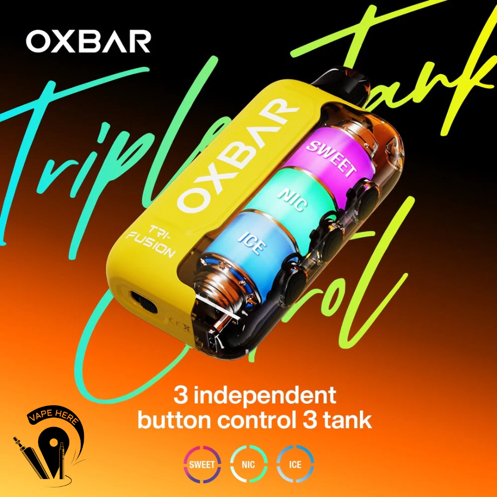 OXBAR TRI FUSION 45K PUFFS DISPOSABLE VAPE (Triple Tank Control) - Image 2