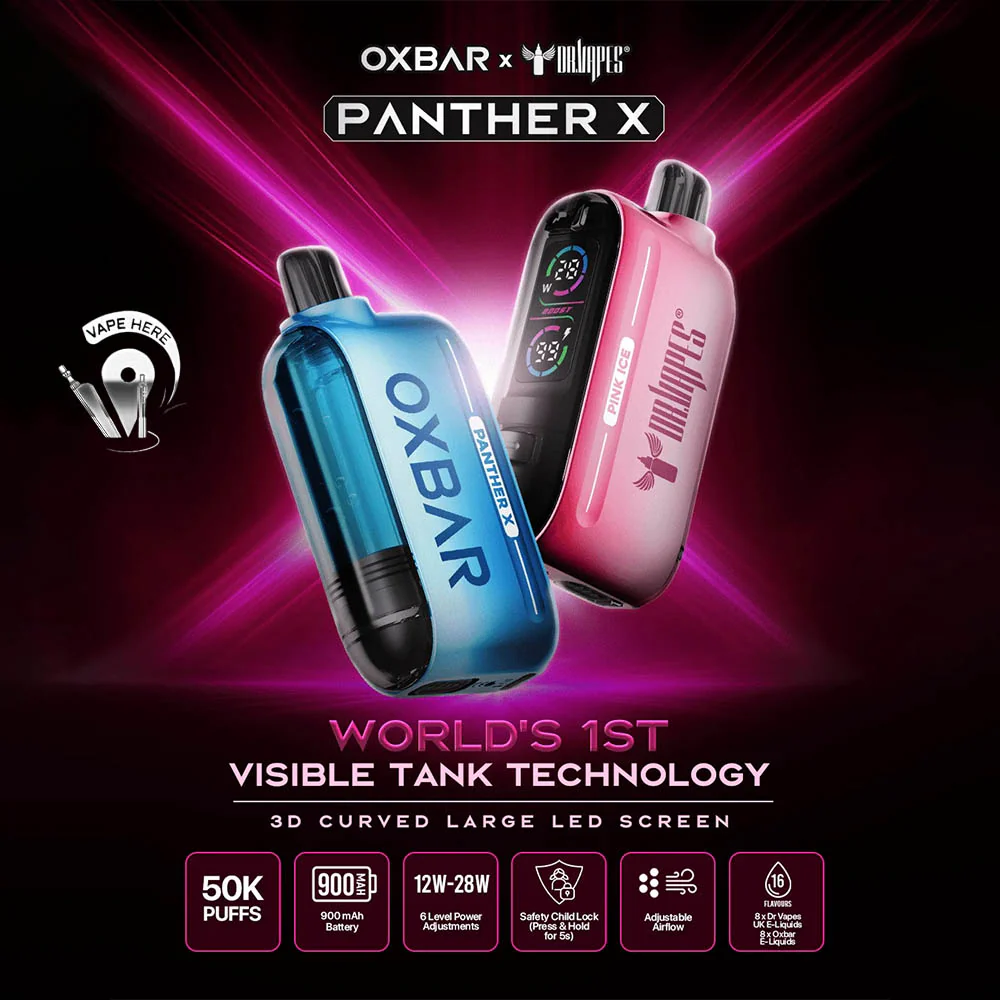 OXBAR X Panther X 50K PUFFS DISPOSABLE VAPE Nicotine Boost