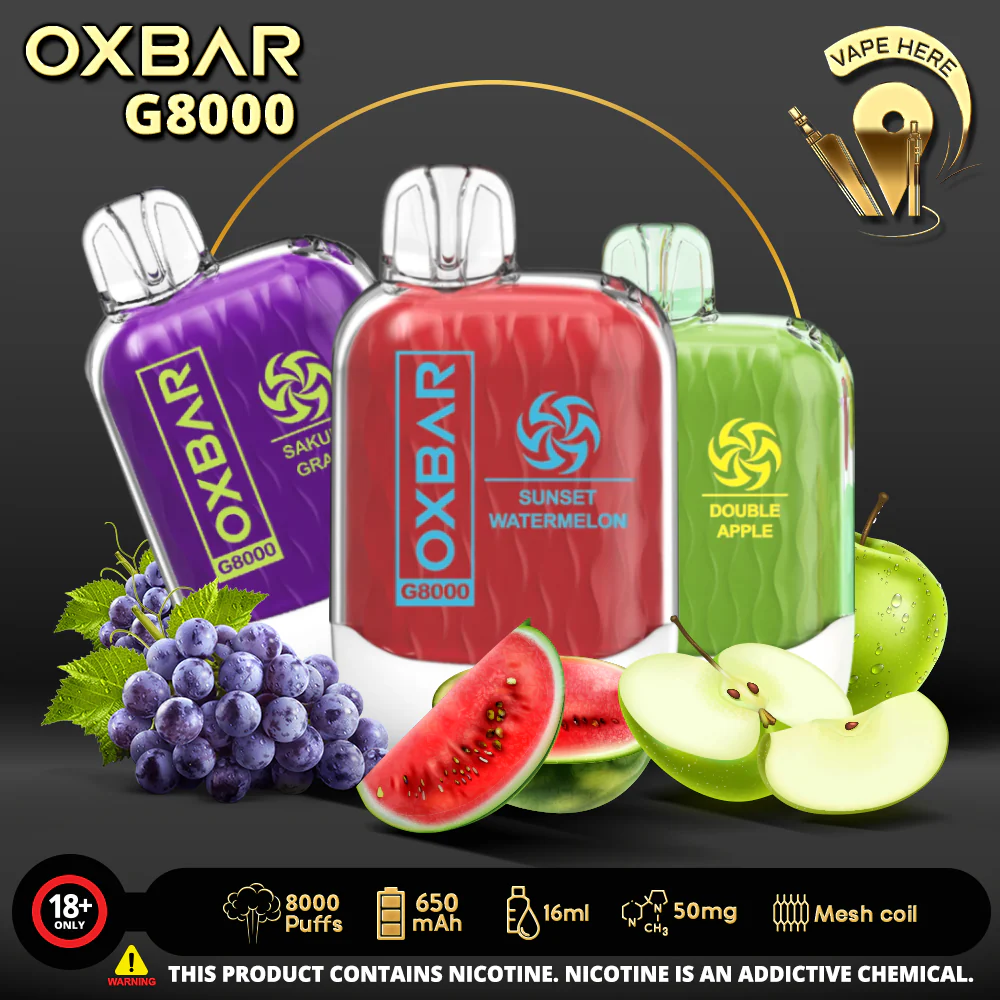 OXVA OXBAR G8000 DISPOSABLE VAPE (8000 PUFFS) - Image 3