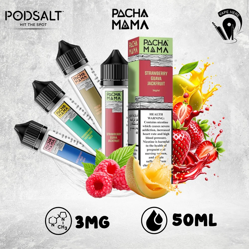 Pacha Mama Juice 3mg ESMA Approved E-Liquids 50ml