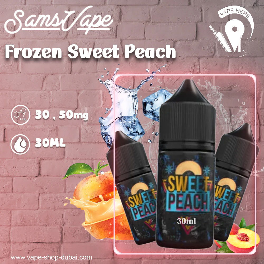 Frozen Sweet Peach Saltnic By Sam Vapes