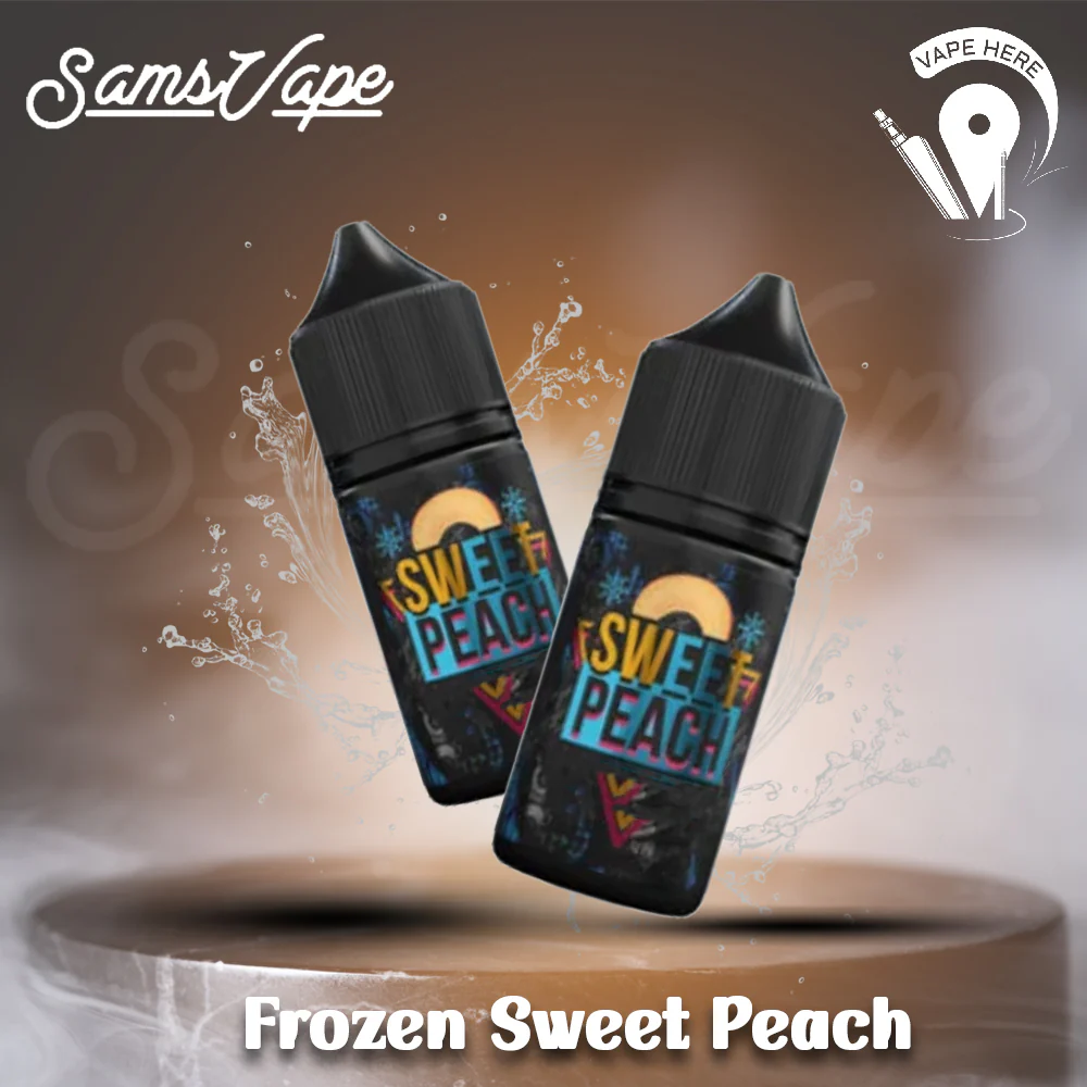 Frozen Sweet Peach Saltnic By Sam Vapes - Image 2