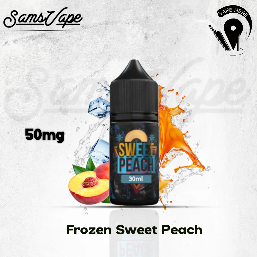 Frozen Sweet Peach Saltnic By Sam Vapes - Image 4