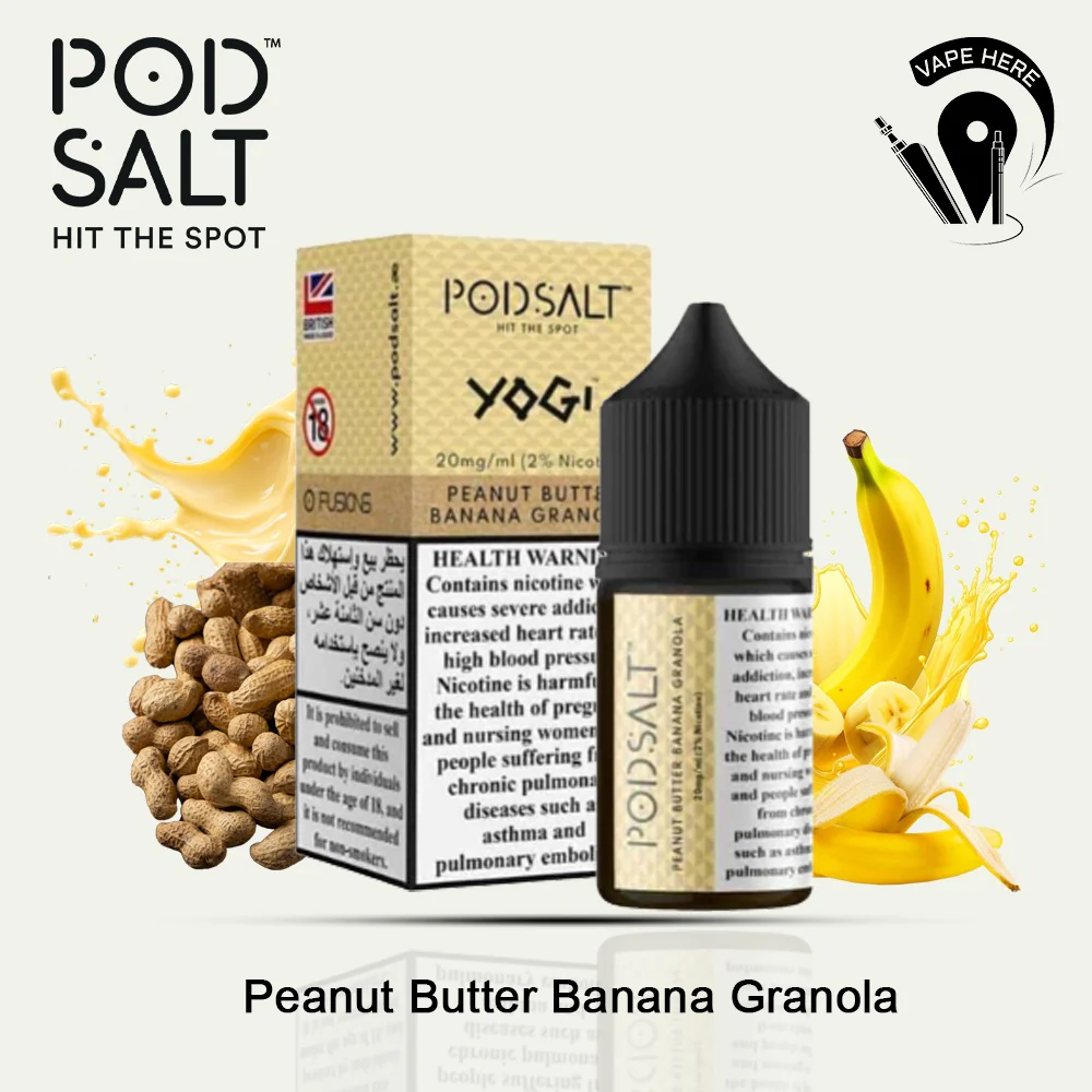 Pod Salt Peanut Butter Banana Granola - NicSalt - Image 3