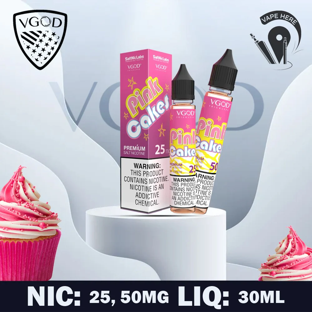 VGOD Pink Cakes Nic Salts - 30ml - Image 2