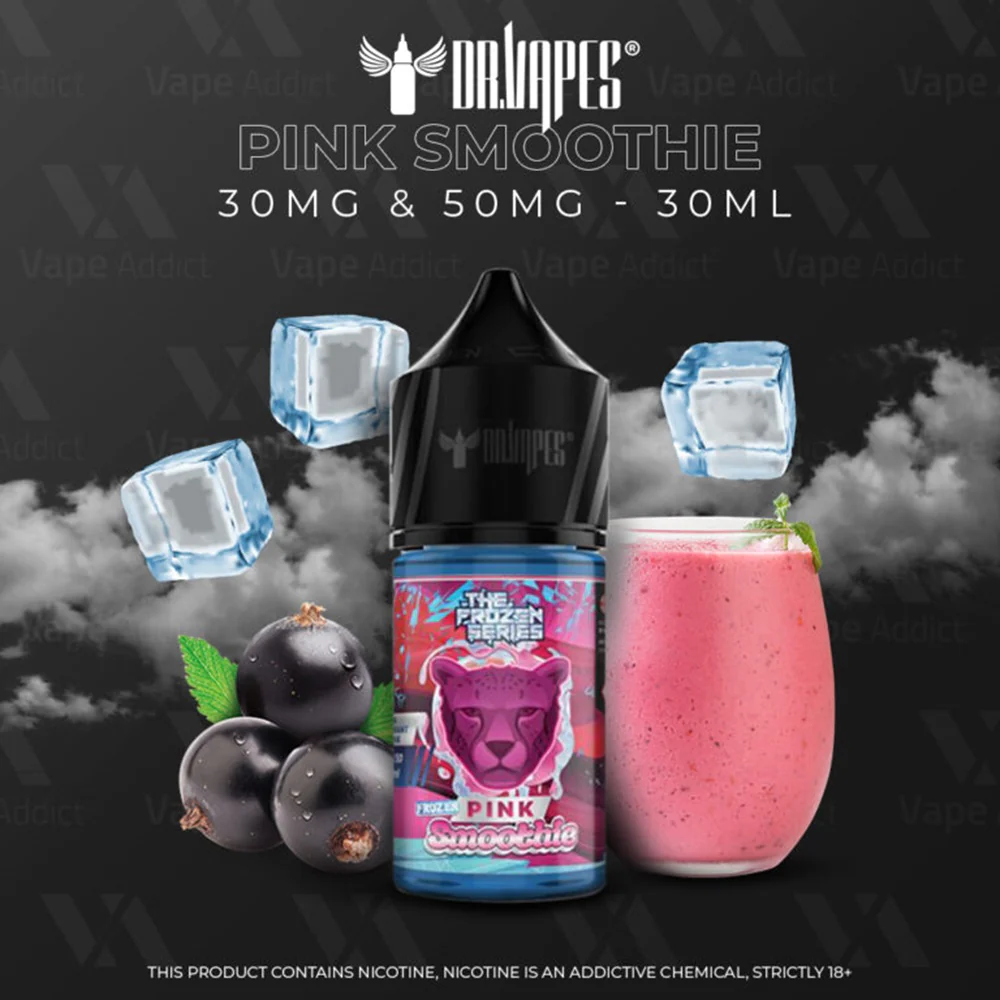 Pink Frozen Smoothie 30ml SaltNic by Dr. Vapes (Frozen Series) - Image 2